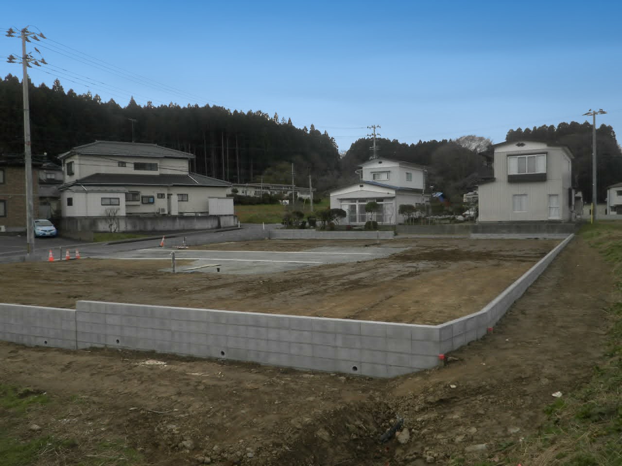 宅地造成・コンクリートブロック擁壁工事 施工後|気仙沼市 熊剛組